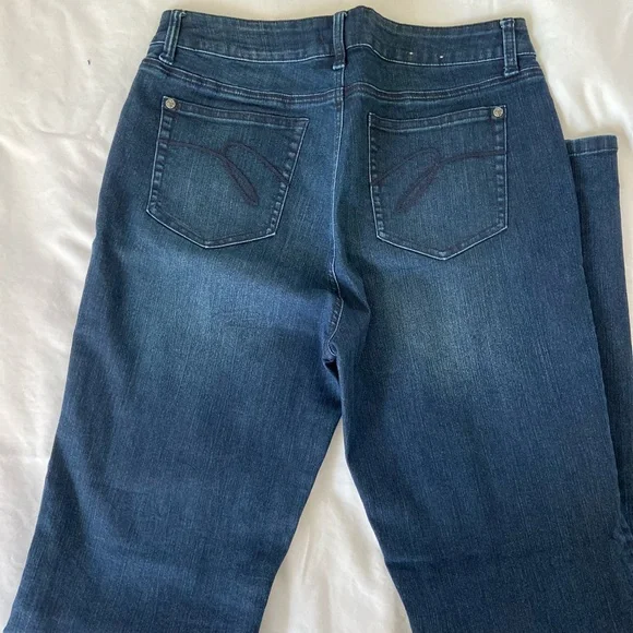 Miraclebody Katie straight leg blue jeans size 12 - Picture 2 of 4